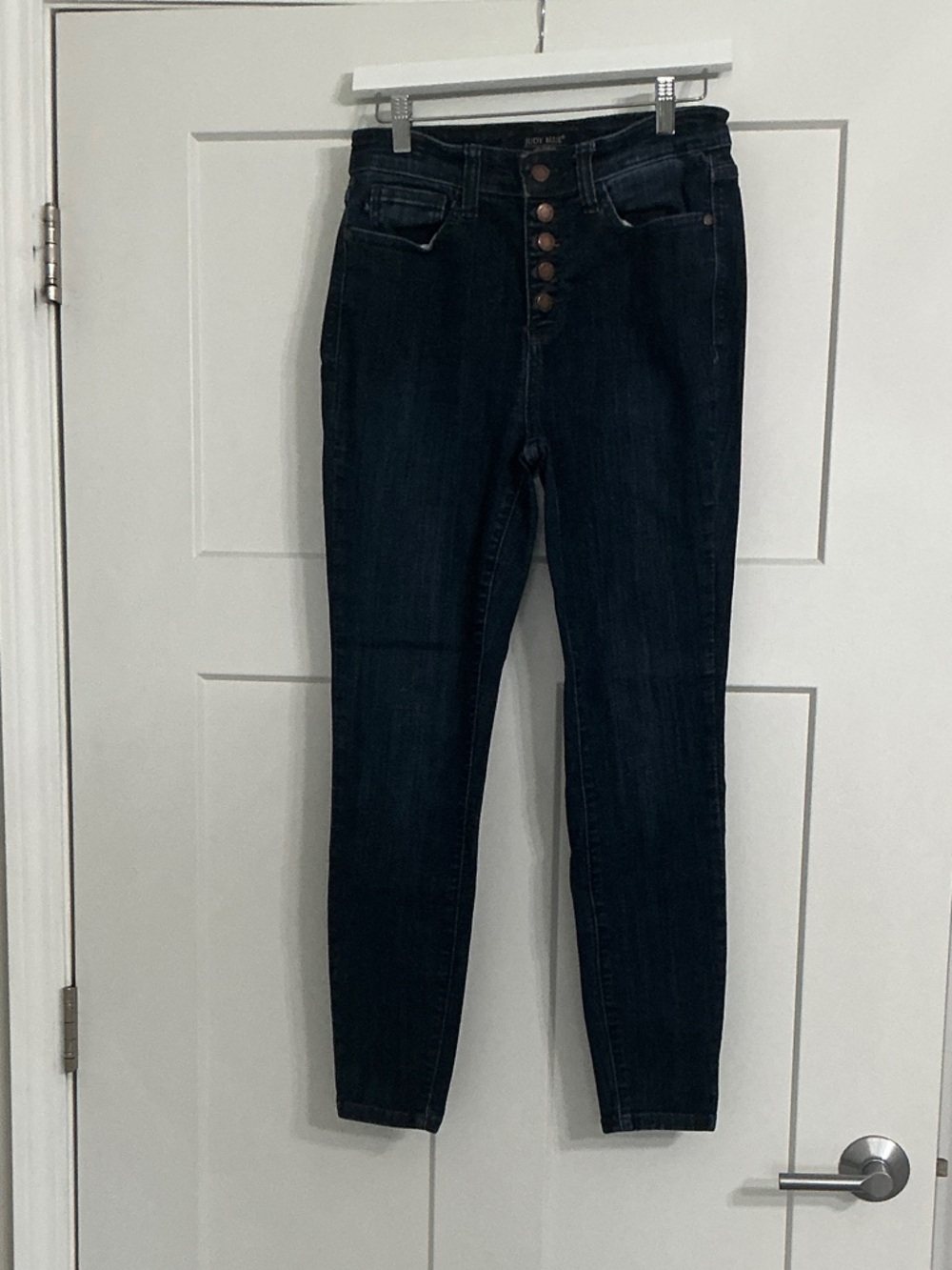 Judy Blue High-Rise Dark Indigo Button-Fly Jeans